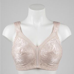 Set Of 2 Playtex 18 Hour Ultimate Shoulder Comfort Wireless Bras 46D Nude Beige